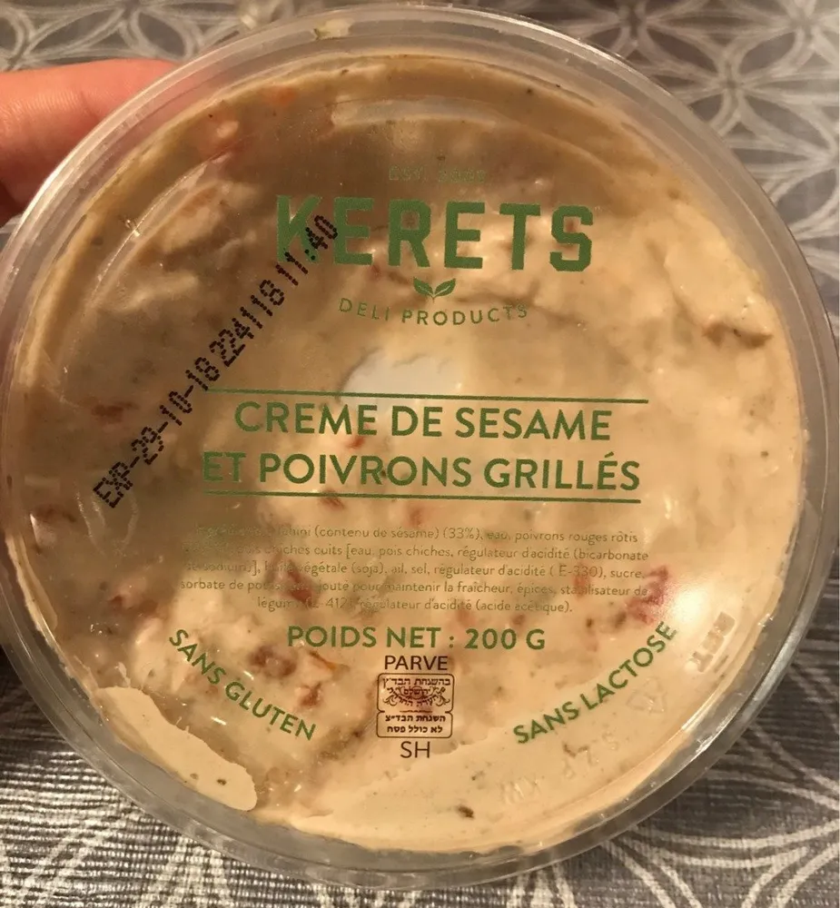 Crème de sésame et poivrons grillés