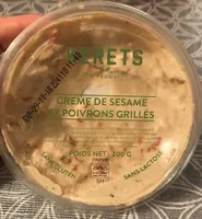 Crème de sésame et poivrons grillés