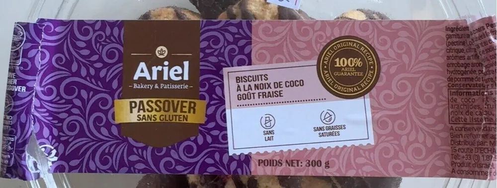 Biscuits à la noix de coco goût fraise