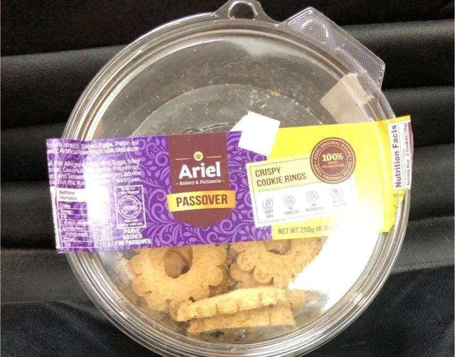 Crispy cookie rings