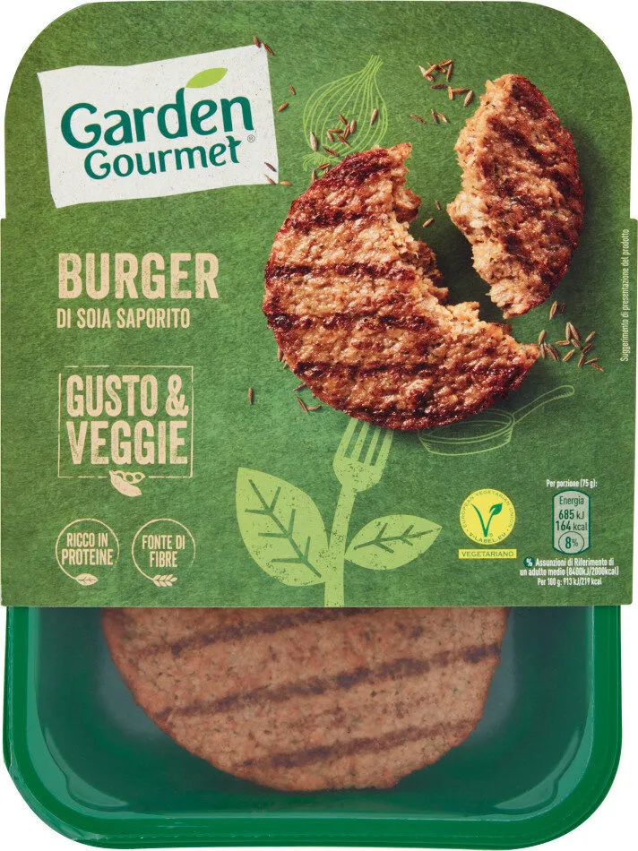 Burger di soia saporito