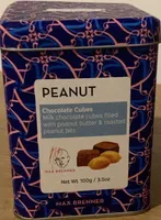 Peanut chocolate cubes