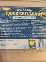 Tjock grillkorv kyckling