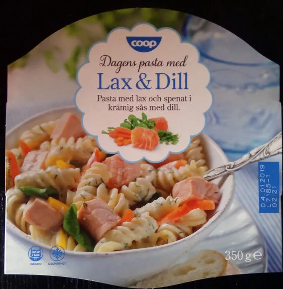 Coop Dagens pasta med Lax & Dill