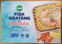 Fiskgratäng med räksås