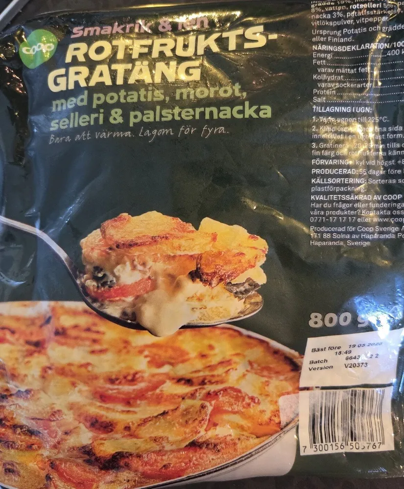 Rotfruktsgratäng