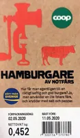 Hamburgare av Nötfärs