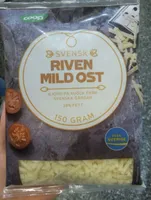 Svensk riven mild ost
