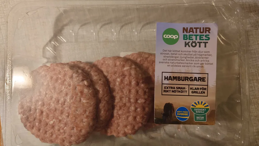 Hamburgare Naturbeteskött