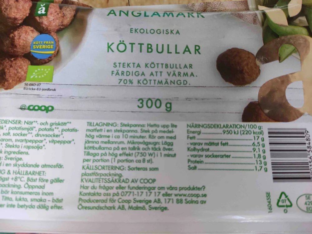 Ekologiska köttbullar