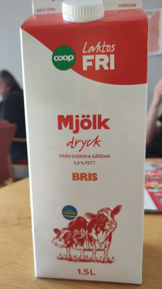 Laktosfri mjölkdryck 3,0% fett
