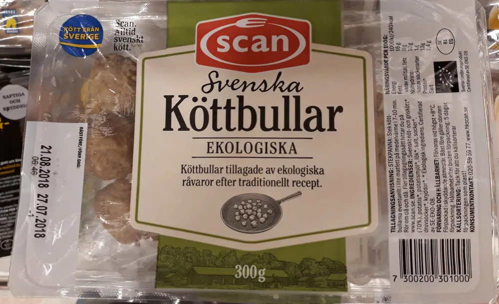 Svenska köttbullar ekologiska