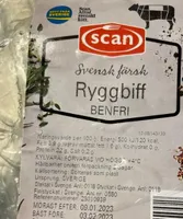 Svensk benfri ryggbiff
