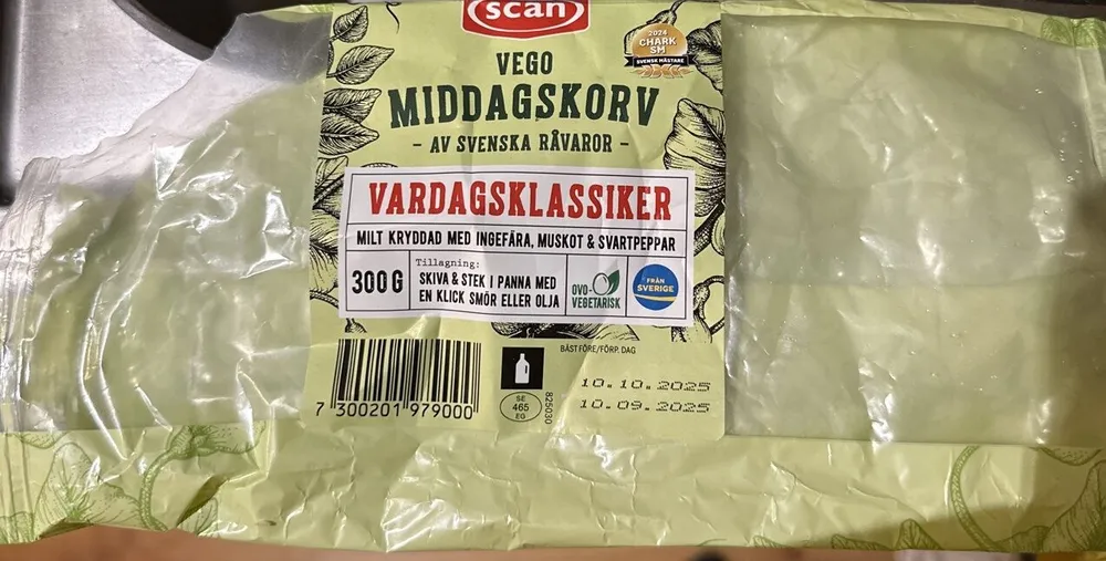 Vego Middagskorv - Vardagsklassiker