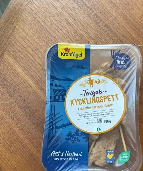 Kycklingspett Teriyaki