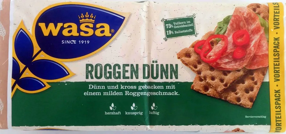 Knäckebrot Roggen Dünn