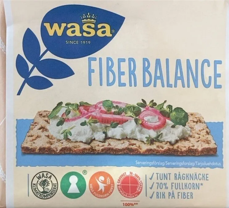 Fiber balance knekkebrød