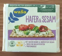 Hafer und Sesam Knäckebrot