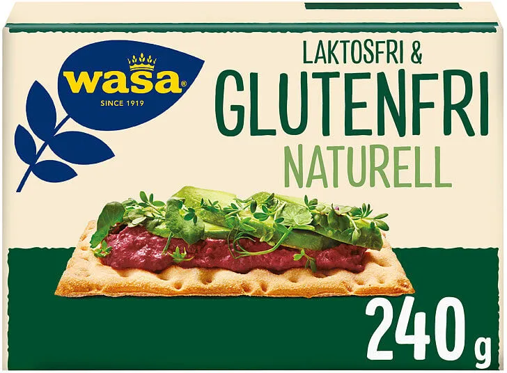Laktosfri & Glutenfri Naturella Knäckebröd