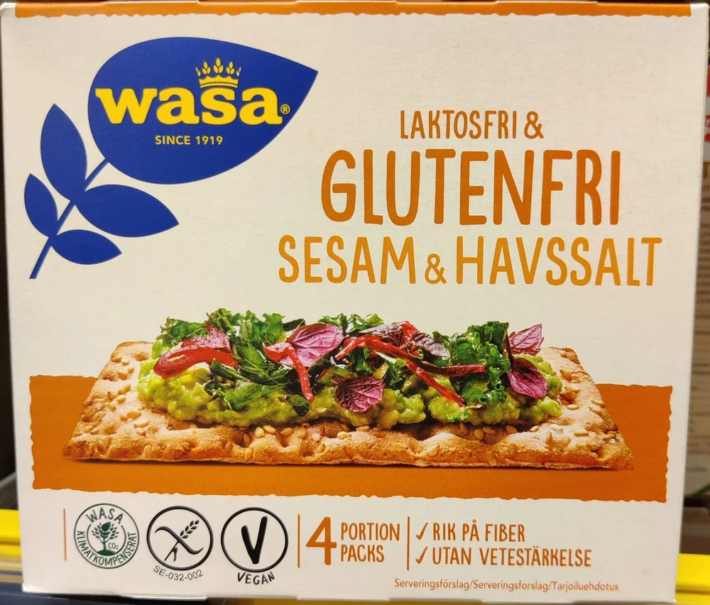 Laktosfri & glutenfri sesam & havssalt