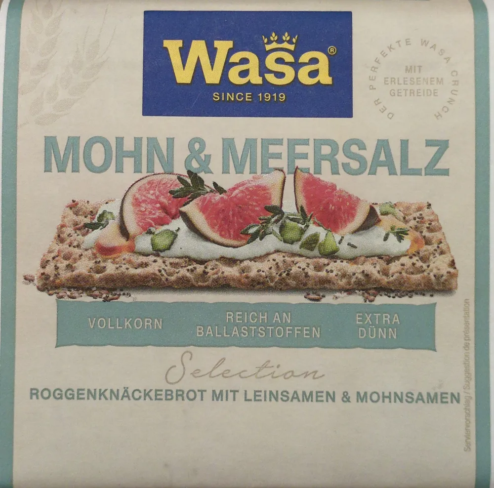 Wasa Knäckebrot Selection Mohn & Meersalz