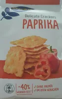 Delicate Crackers Paprika