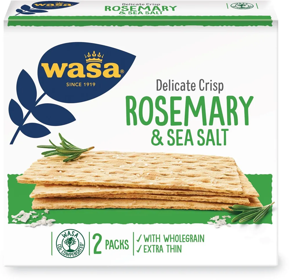 Wasa delicate crisp rosemary 190g we