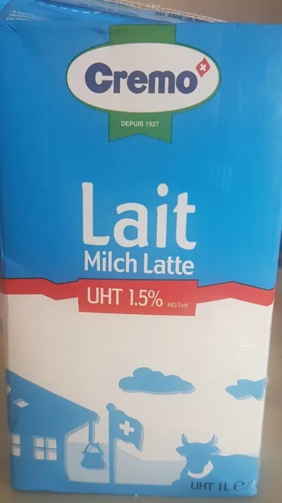 Lait partiellement écrémé 1.5%