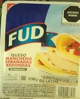 Queso manchego rebanadas redondas