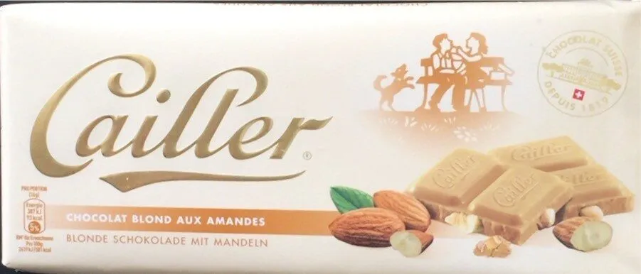 Chocolat blond aux amandes