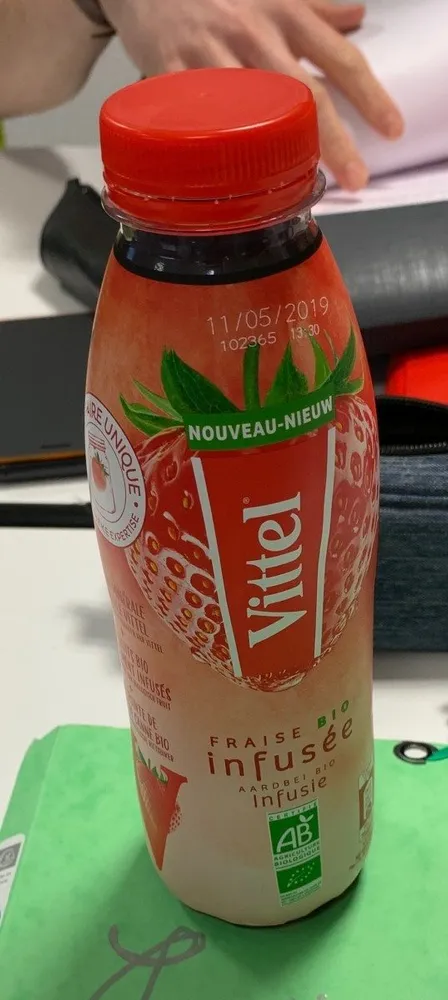 Vittel fraise bio infusée