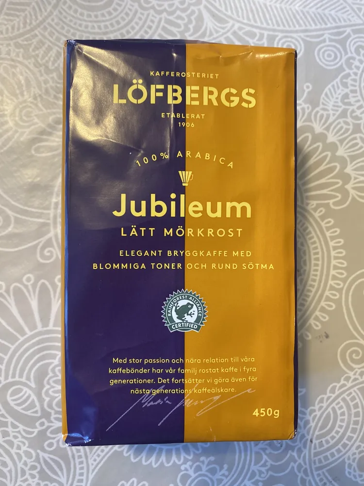 Löfbergs jubileum lätt mörkrost