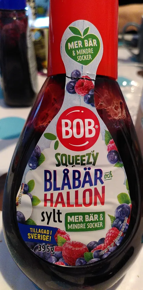 Squeezy Blaubeer-Himbeer-Marmelade