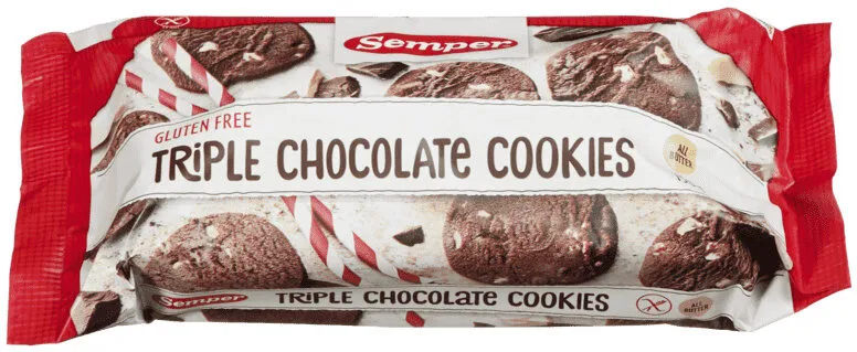 Triple chocolate cookies