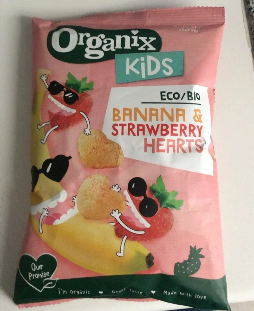 BANANA & STRAWBERRY HEARTS