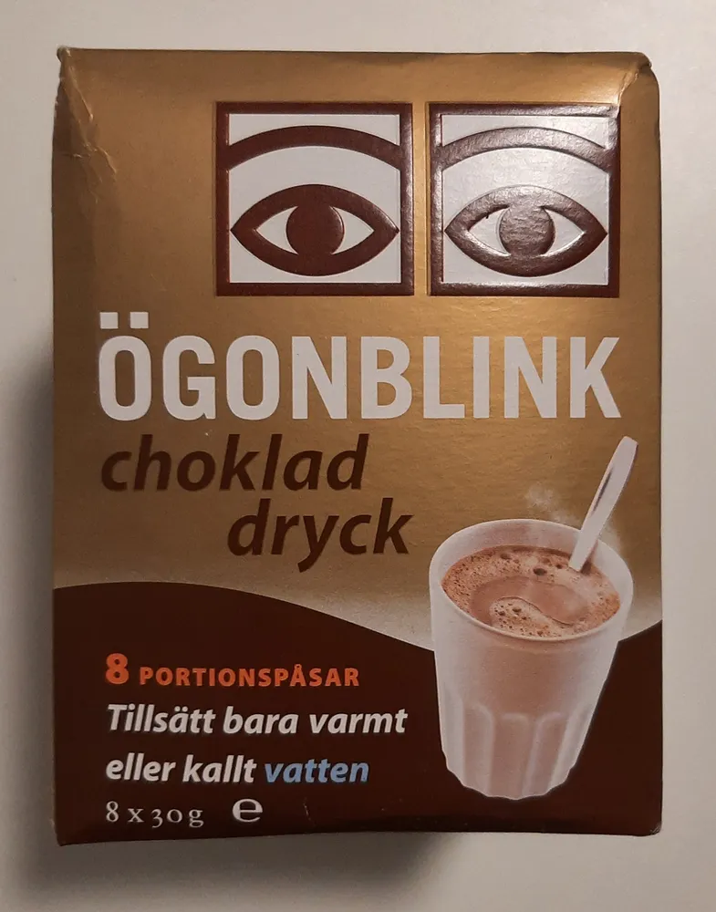 Ögonblink choklad dryck