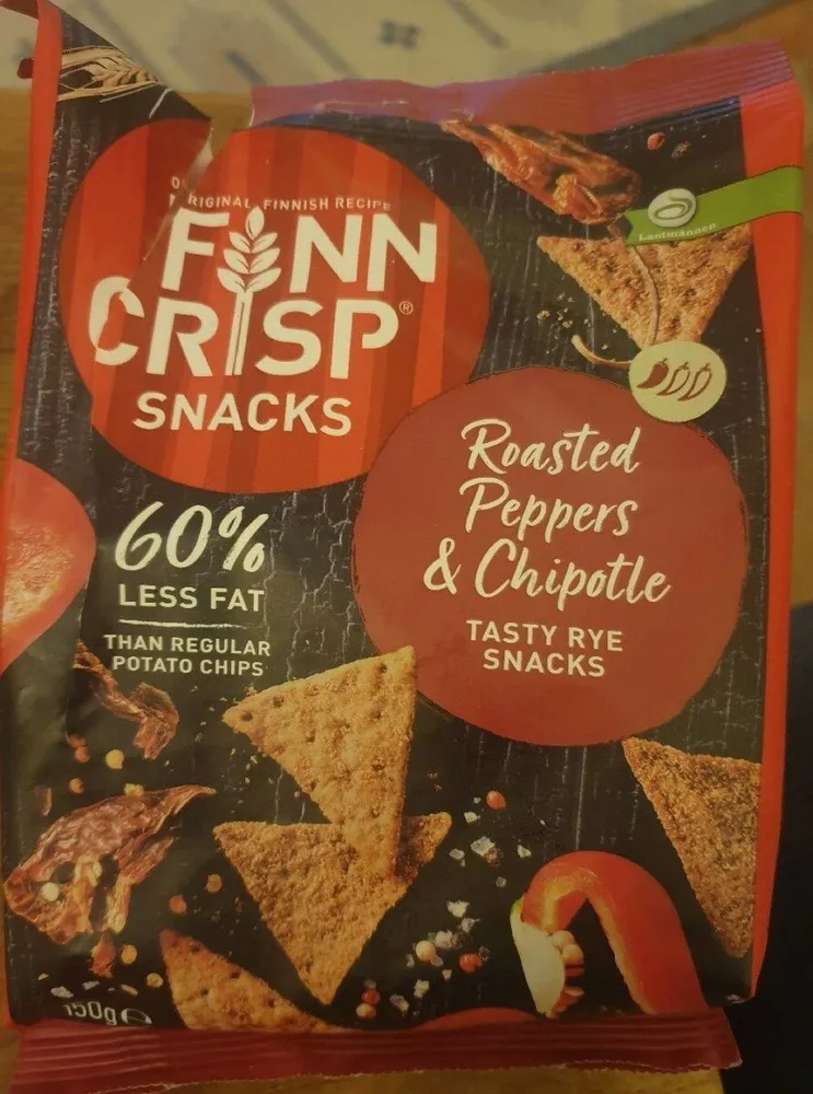 Finn Crisp Snacks Roasted Peppers and Chipotle