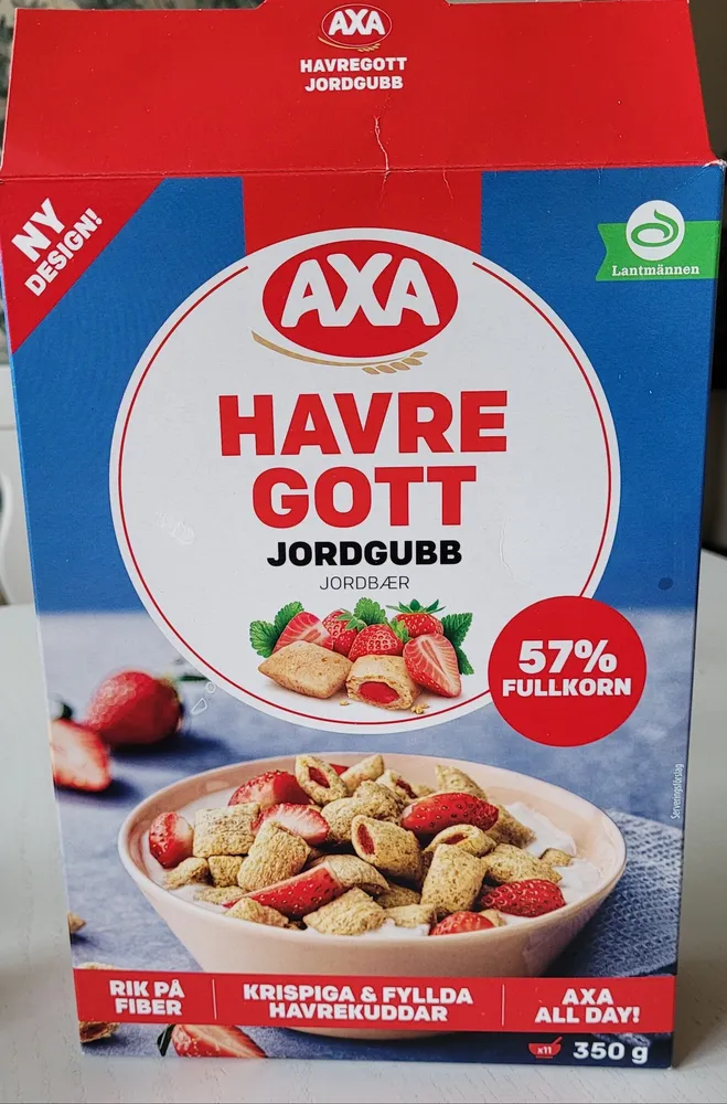 Havregott m/Jordbær 350g Axa