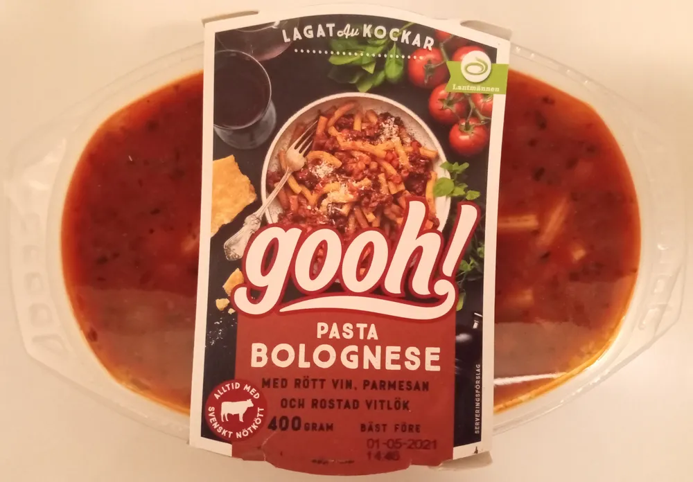 Lantmännen Gooh! Pasta Bolognese