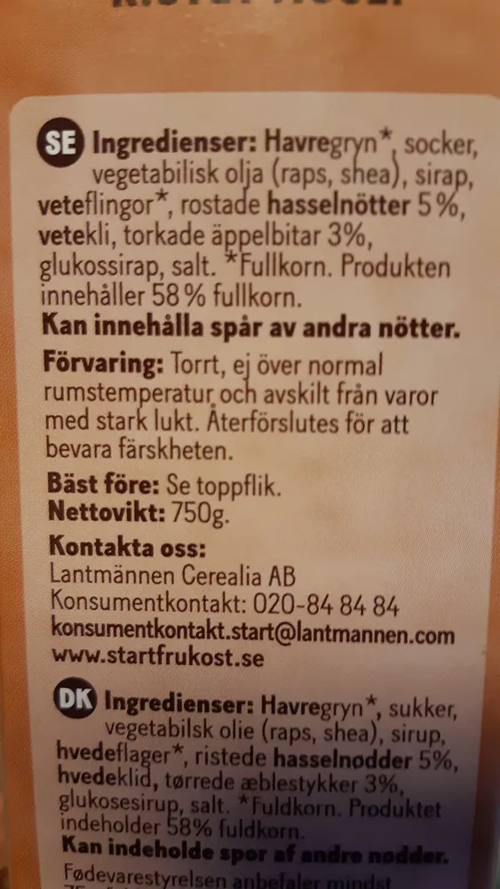 Start frukostflingor