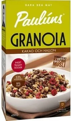 Granola Kakao Och Hallon