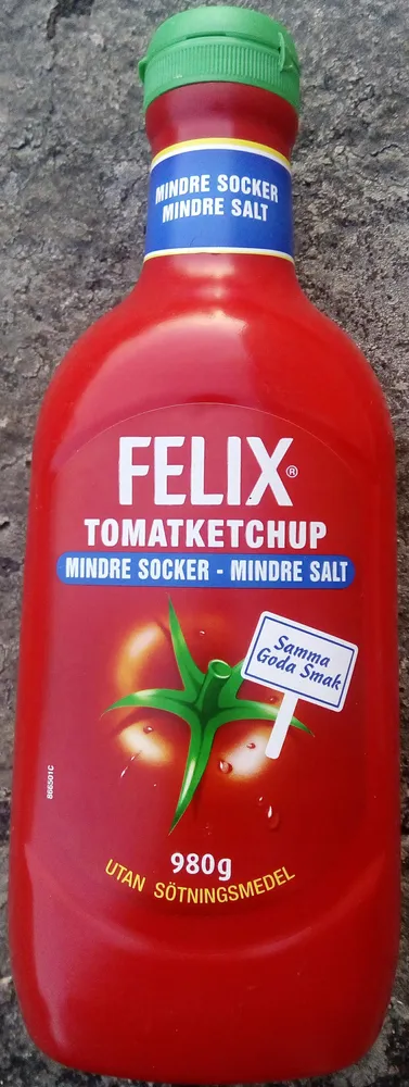Felix Tomatketchup Mindre socker, mindre salt