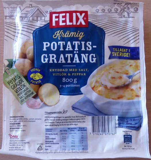 Felix Krämig potatisgratäng
