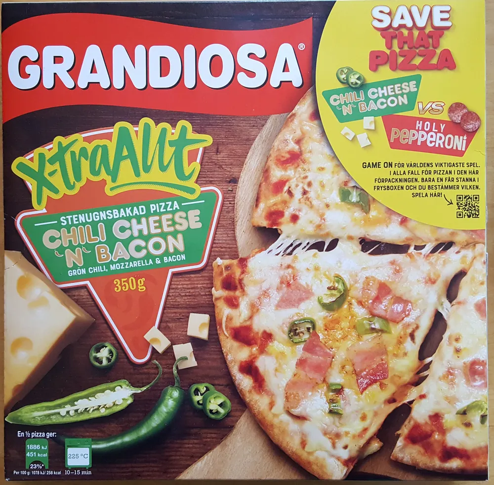 Grandiosa - X-tra Allt - Chili Cheese 'n Bacon