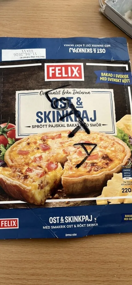 Felix Originalet Ost & Skinkpaj
