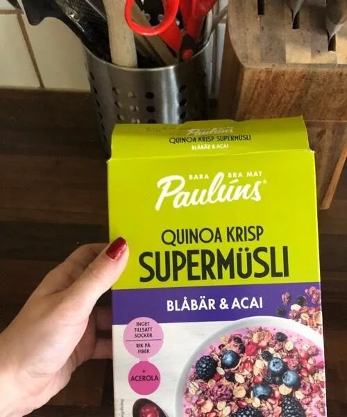 Supermusli blabar and acai
