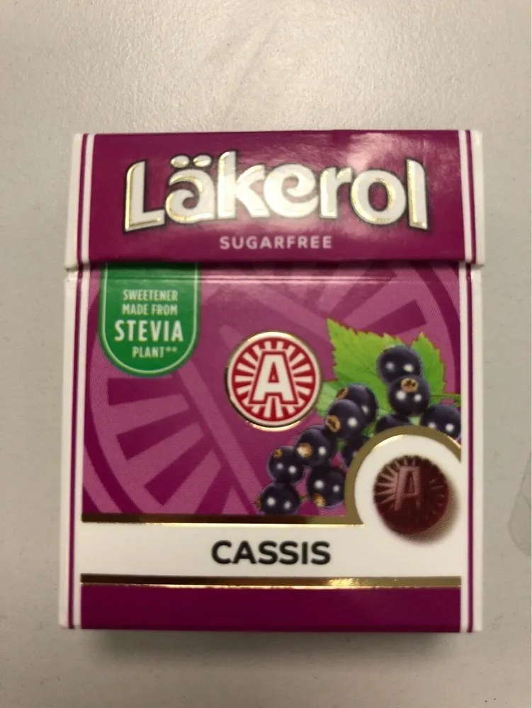 Läkerol Cassis Sockerfri Ahlgrens