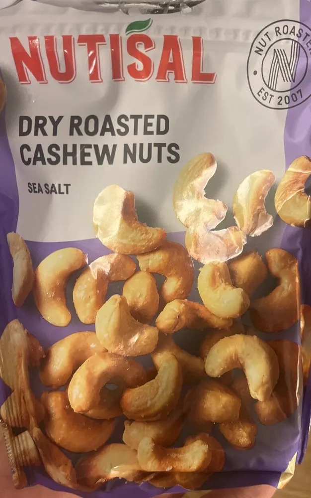 Nutisal Dry Roasted Cashews Crystal Sea Salt