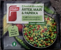 Findus Klassisk blandning Ärter, majs & paprika
