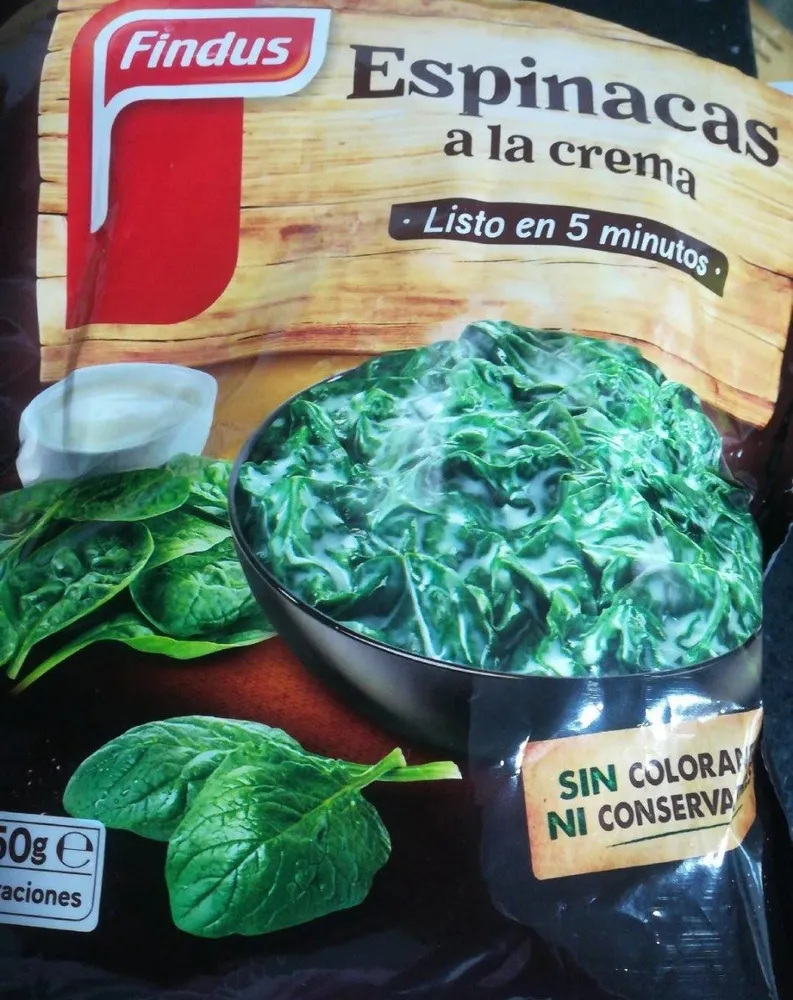 Espinacas a la crema